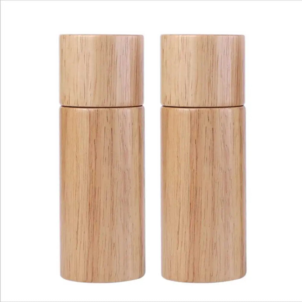 Solid Wood Oak 6 Inches Manual Pepper Mill Rinder Shaker Herbs Salt Grinder Containers For Kitchen Grain Moedor De Pimenta Tools