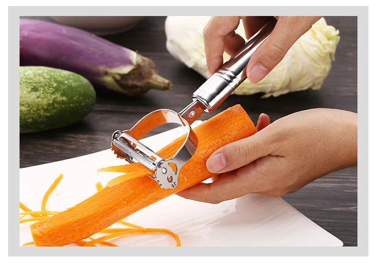 Stainless Steel Fruit & Vegetable Peeler Julienne Cutter Tools Multifunction Potato Carrot Peelers Grater Kitchen Gadgets