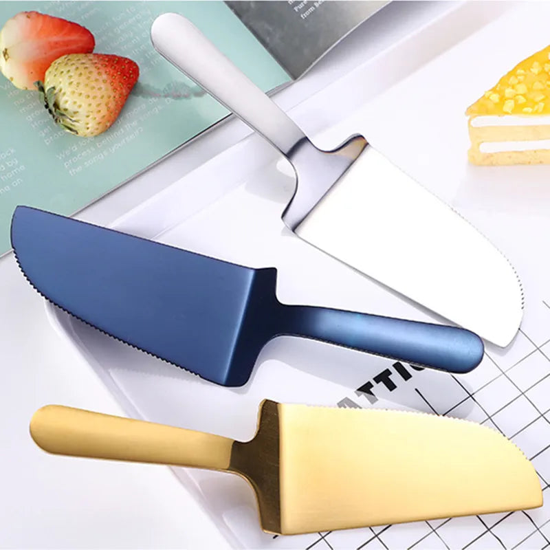 Stainless Steel Large Triangular Cake Spatula Pizza Pie Shovel Cookies Bread Cutter Home Pastry Baking Tools Kitchen Accessories