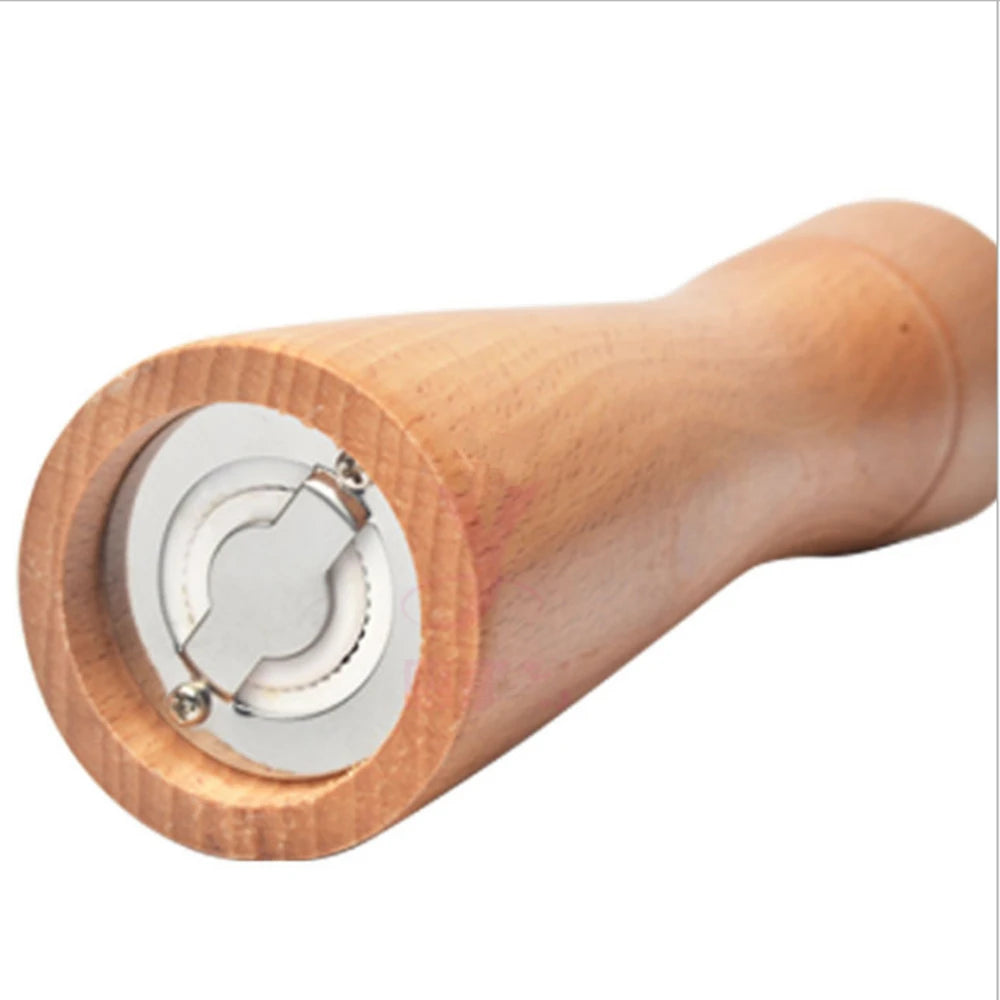 SHSEJA-Wooden Salt and Pepper Grinder, Spice Mills, Hand Movement, Manual Oak Wood, Kitchen Grinder Tools, Ceramic Core