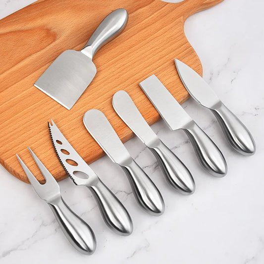 Multifunction Cheese Cutlery Baking Tools Set Stainless Steel  Slicer Kitchen Gadgets Butter Knife Mini Cake Bread Knives