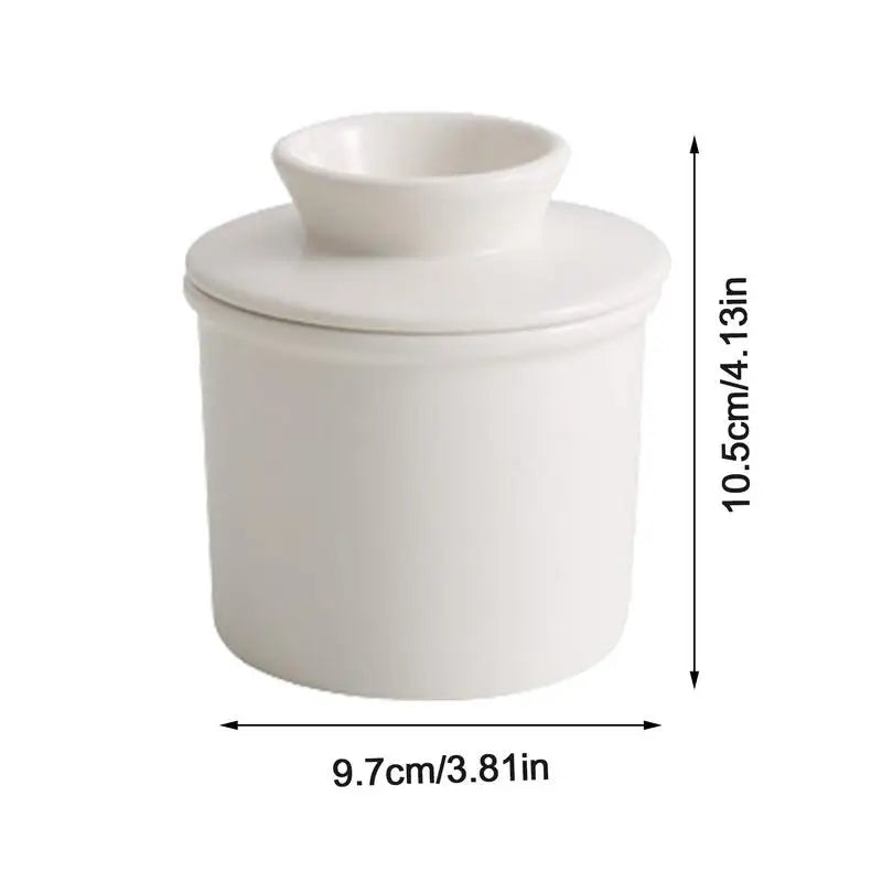 Ceramic Butter Dishes 350ml Butter Storage Container Cylindrical Cheese Box For Butter Cheese Jam Chocolate Kitchen Accessories