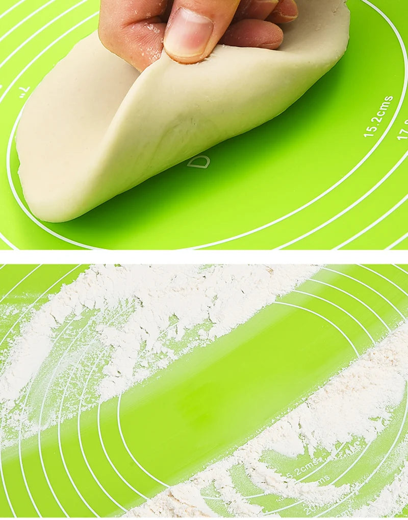 Silicone Non-Stick Mat Rolling Dough Pad Kitchen Tools Kitchen Tools 29*26cm Baking Mat Cake Board Useful Kitchen Accessories