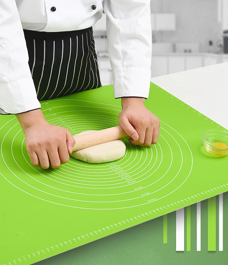 Silicone Non-Stick Mat Rolling Dough Pad Kitchen Tools Kitchen Tools 29*26cm Baking Mat Cake Board Useful Kitchen Accessories