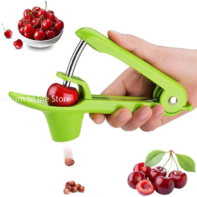 Plastic Fruits Gadgets Tools Keep Complete Cherry Core Seed Remover Kitchen Accessories Cherry Pitter Olives Go Nuclear Device