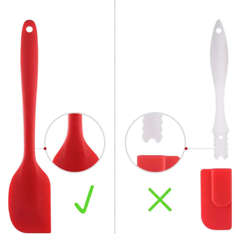 6 Piece Silicone Spatula Set Non-Stick Heat-Resistant Spatulas Turner for Cooking Baking Mixing Baking Tools Cookware With Box