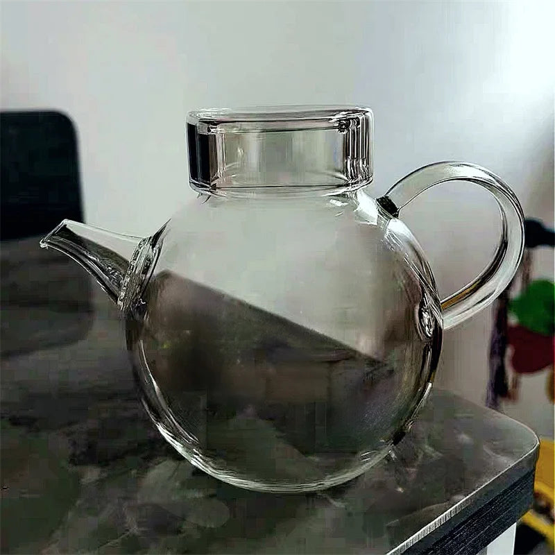 200ml Heat Resistant Small Glass Teapot Household Mini Green Tea Pot Single Person Kungfu Tea Set Accessories Tea Maker