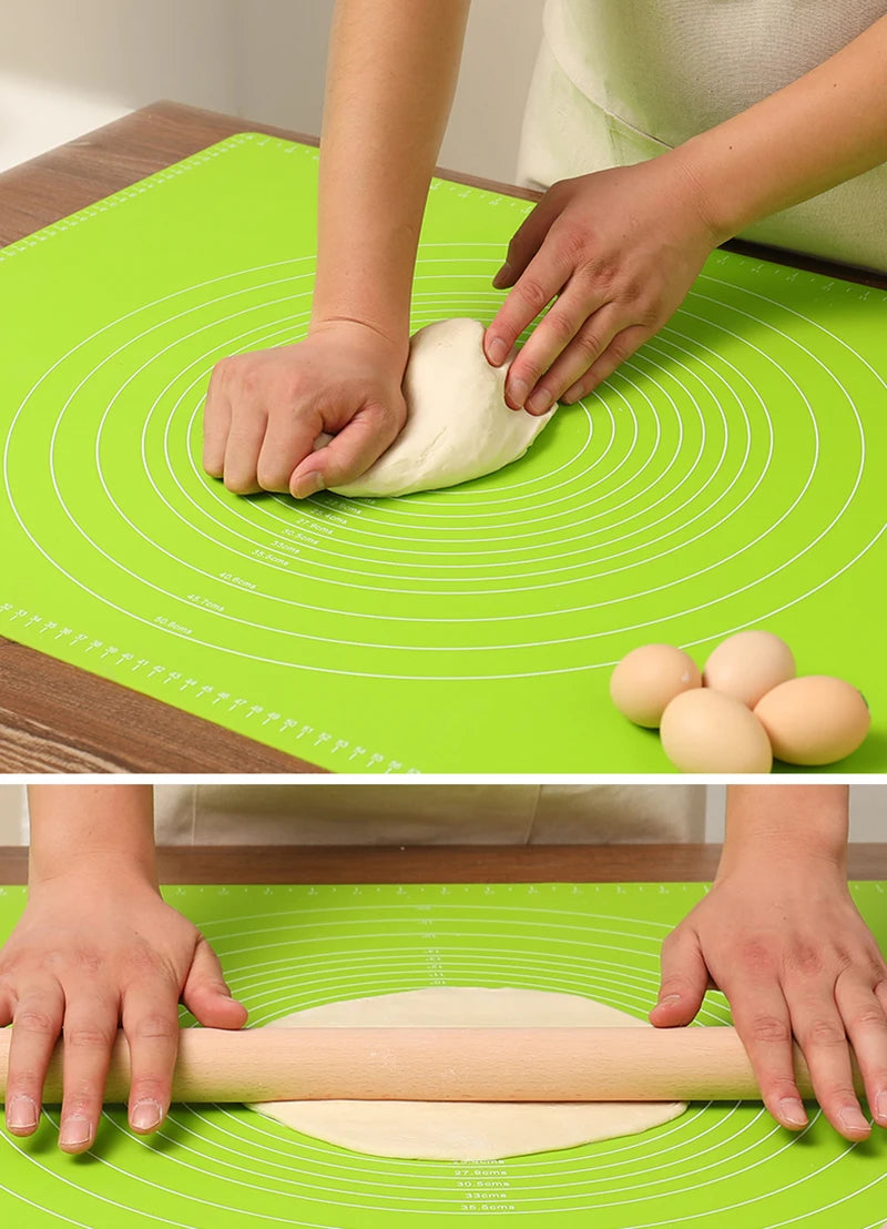 Silicone Non-Stick Mat Rolling Dough Pad Kitchen Tools Kitchen Tools 29*26cm Baking Mat Cake Board Useful Kitchen Accessories