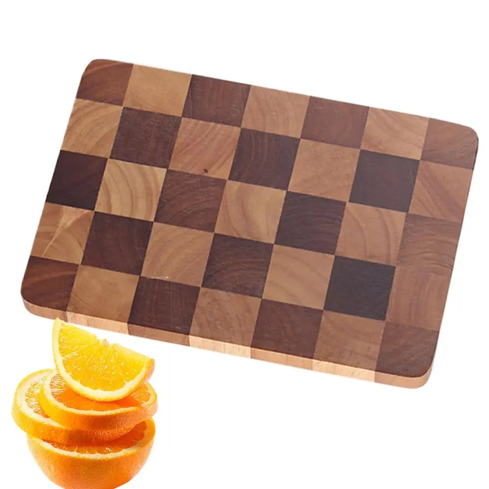 Cutting Board For Kitchen Anti-Slip Wood Chopping Board Contrast Color Design Chopping Board For Cucumber Potato Pork Ribs Chili