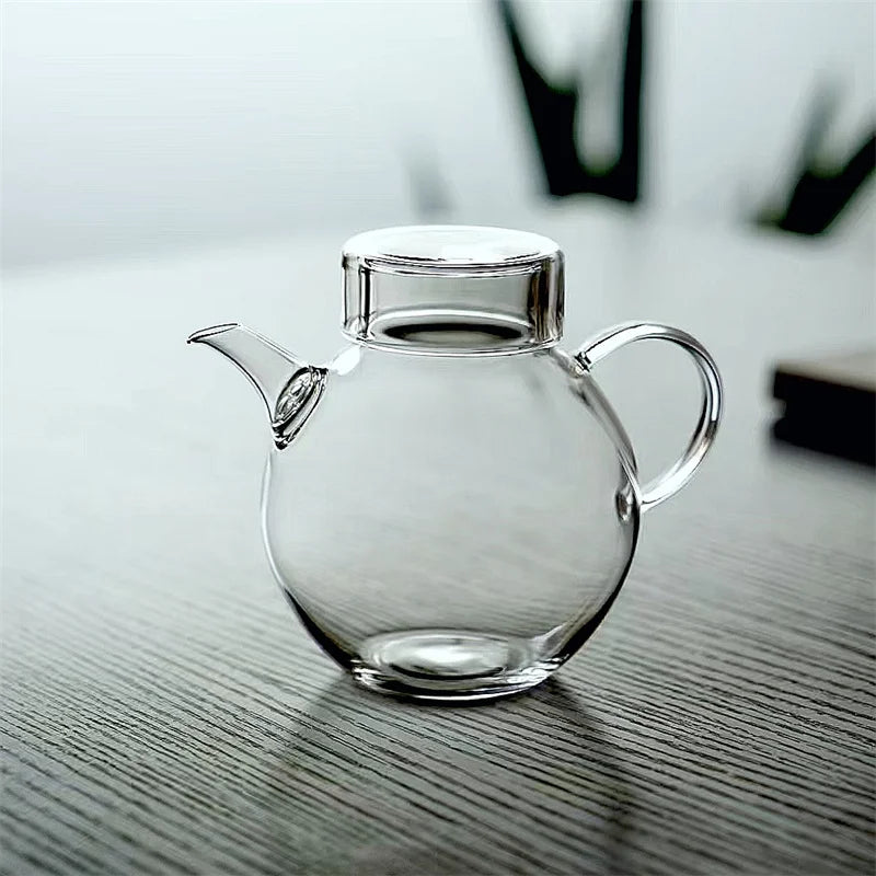 200ml Heat Resistant Small Glass Teapot Household Mini Green Tea Pot Single Person Kungfu Tea Set Accessories Tea Maker