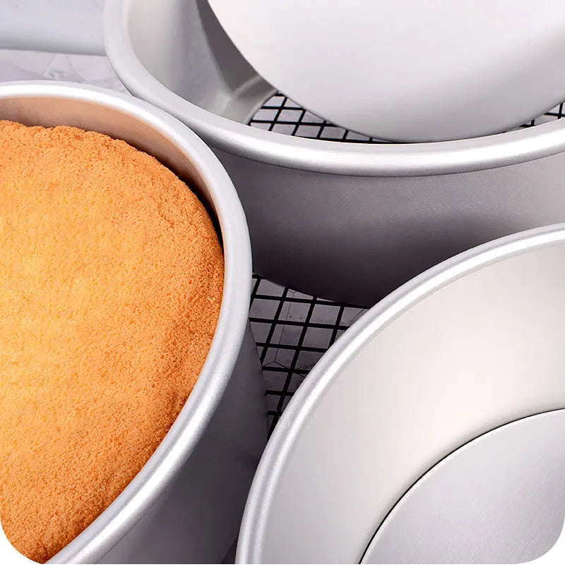 4/5/6/7/8 Inch Heighten Round Cake Mold Aluminum Alloy with Easy Removable Bottom Mold Baking Pan Kitchen Bakeware Utensils