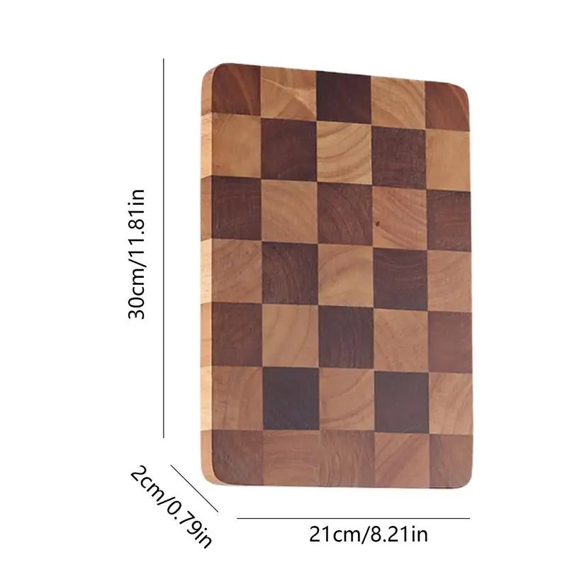 Cutting Board For Kitchen Anti-Slip Wood Chopping Board Contrast Color Design Chopping Board For Cucumber Potato Pork Ribs Chili