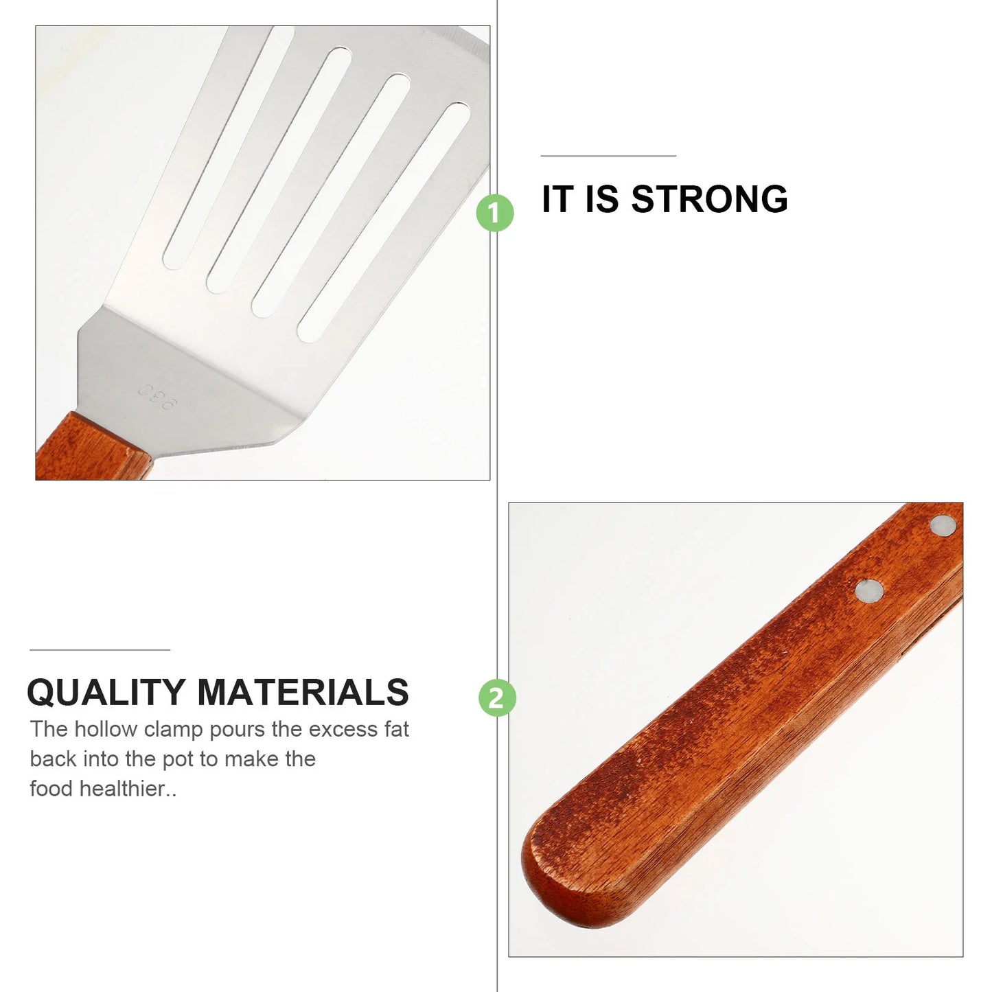 Non Stick Egg Stainless Steel Frying Spatula Spatulas for Nonstick Cookware 22X105CM Fish