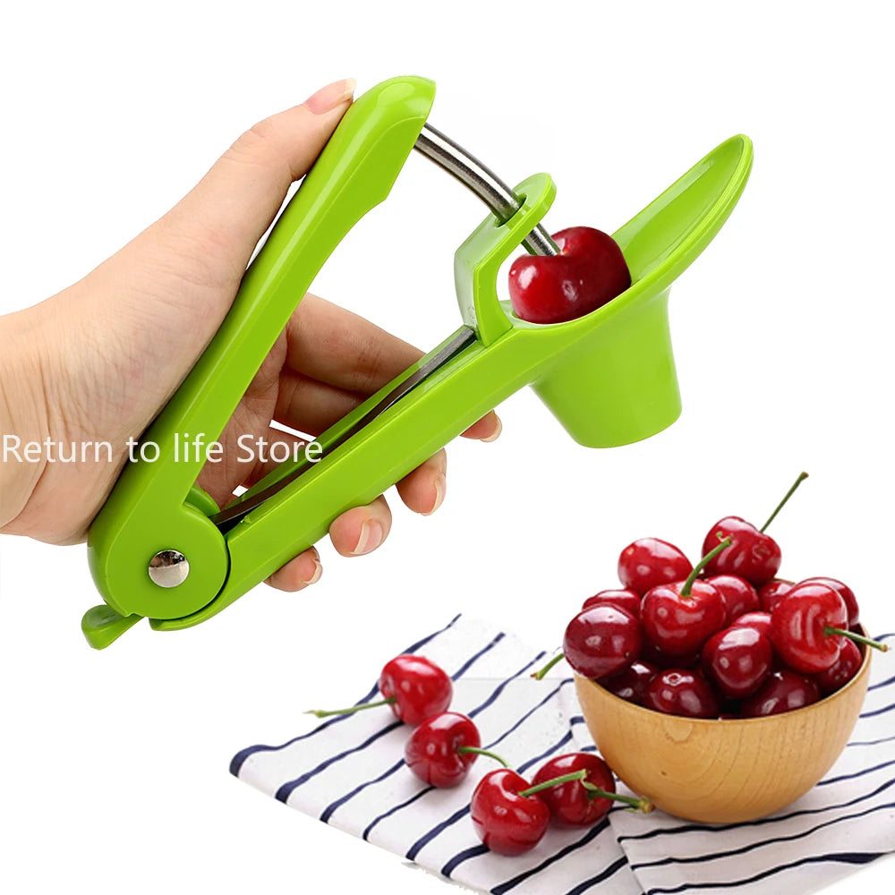 Plastic Fruits Gadgets Tools Keep Complete Cherry Core Seed Remover Kitchen Accessories Cherry Pitter Olives Go Nuclear Device