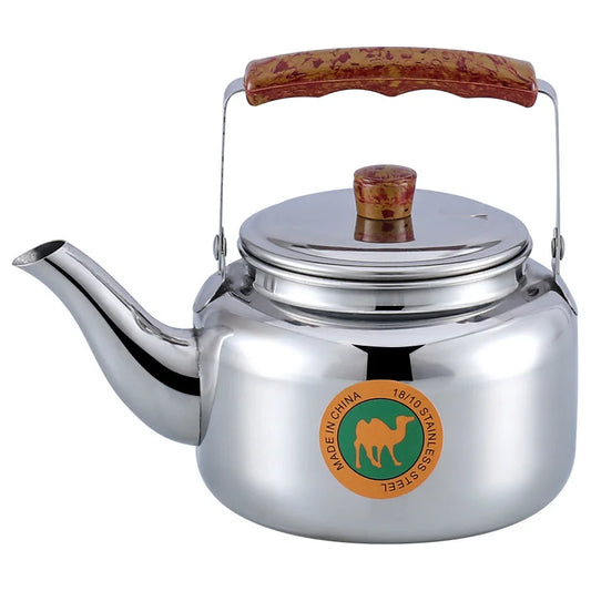 2L/3L/4L Kettle Tea Whistling Stainless Steel Teapot Stove Metal Coffee Pot Pot for Hotboiling Pots Gas Induction Home Camping