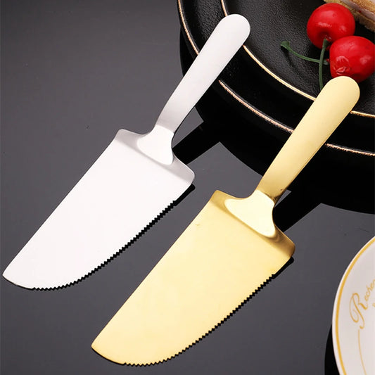 Stainless Steel Large Triangular Cake Spatula Pizza Pie Shovel Cookies Bread Cutter Home Pastry Baking Tools Kitchen Accessories