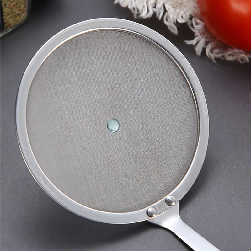 304 Stainless Steel Pasta Colander Oil Filter Spoon Large Skimmer Noodle Drainer Long Handle Fine Mesh Screen Kitchen Gadgets