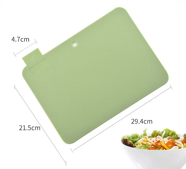 4Pcs/Set Chopping Board with Holder Plastic Cutting Boards Kitchen Non-Slip Anti Bacterium Chopping Block Dishwasher Safe