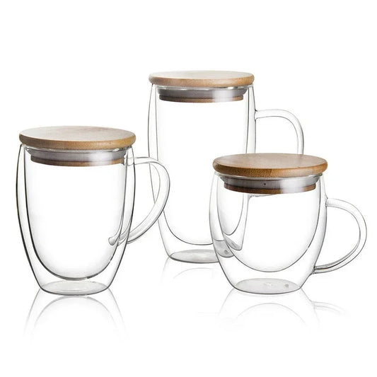 250ml/350ml/450ml Beer whiskey wine glasses drinking glass Tumbler holder cup Coffee cups  Tea mug with lid  Double wall mugs