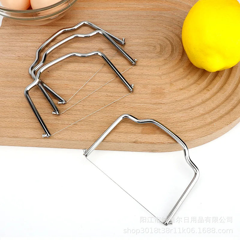 Cheese Butter Wire Slicer Stainless Steel Handheld Butter Cutter Butter Cutting Wire Cheese Cutting Wire Cutter Kitchen Supplies