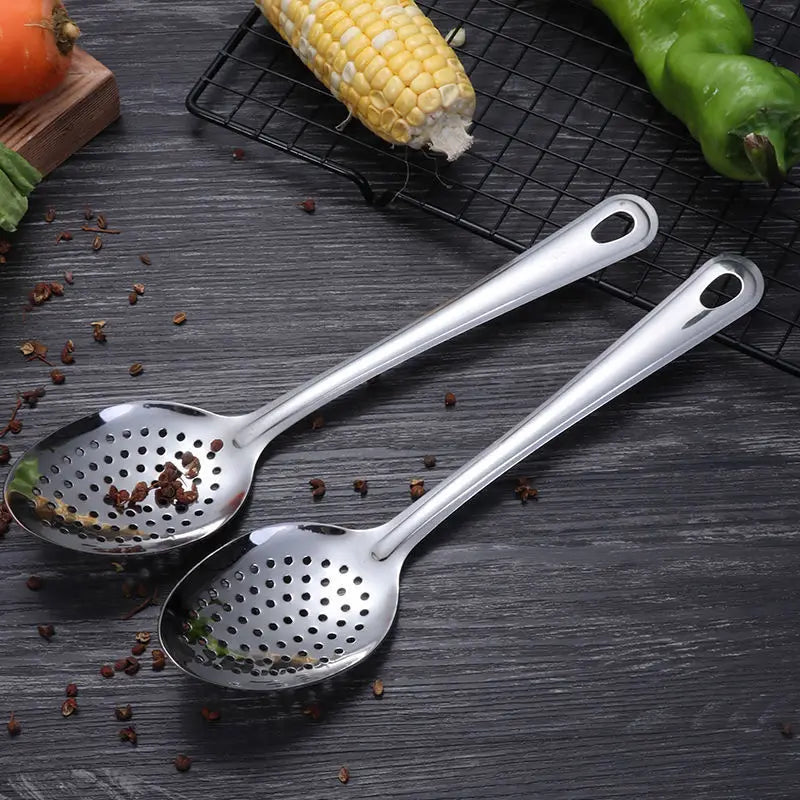 Small Colander Hot Pot Colander  Thickened Household Deep-Fried Dumpling Nooodle Spoon Tea Spoon Spoon Kitchen Gadgets