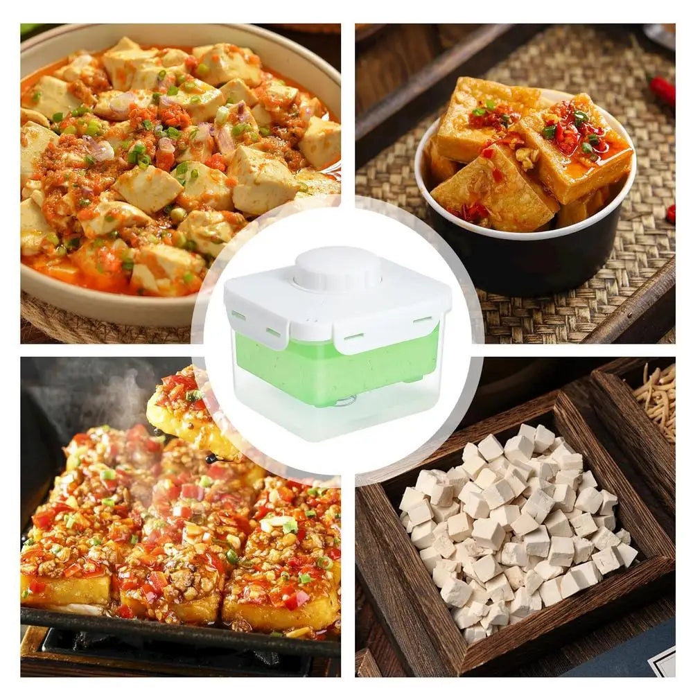 Paneer Press DIY Tofu Mold Kitchen Cooking Tool Set Homemade Plastic Tofu Press Mould DIY Tofu Mold Kitchen Gadgets Kitchen Tool