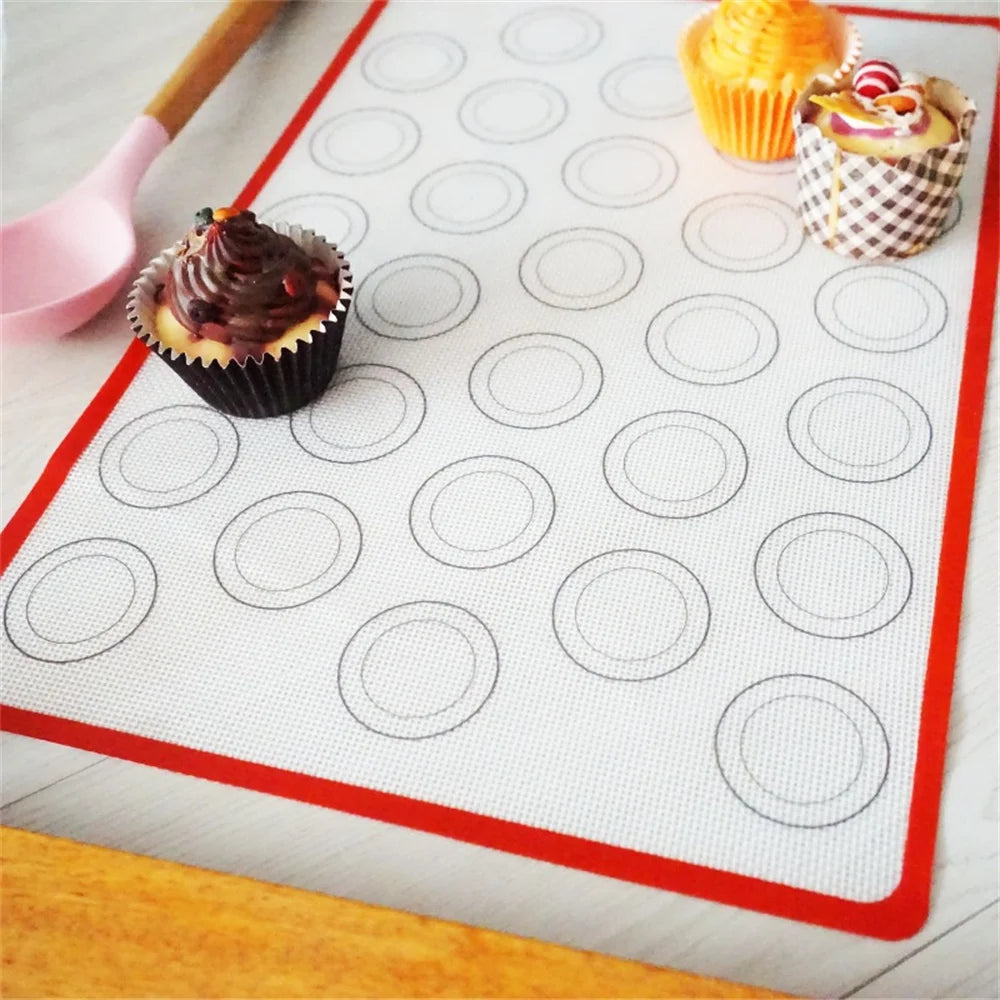 Baking Kneading Mat Non-stick High Temperature Resistant For Kitchen Cooking Pastry Sheet Oven Mat Cookware Baking Mat