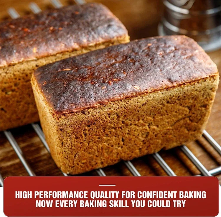 Bread Loaf Pan for Baking with Lid Non-Stick Carbon Steel Corrugated Bread Toast Box Mold for Baking Bread Cakes and Meatloaf