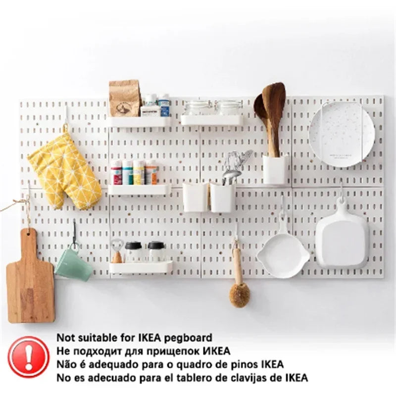 Pegboard Kitchen Crafts Storage Hanging Garage No Wall Shelf Organizer For Accessories Room Punching Organization Hooks