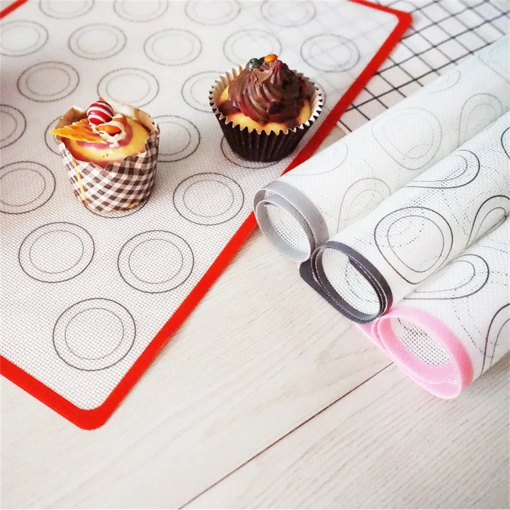 Baking Kneading Mat Non-stick High Temperature Resistant For Kitchen Cooking Pastry Sheet Oven Mat Cookware Baking Mat